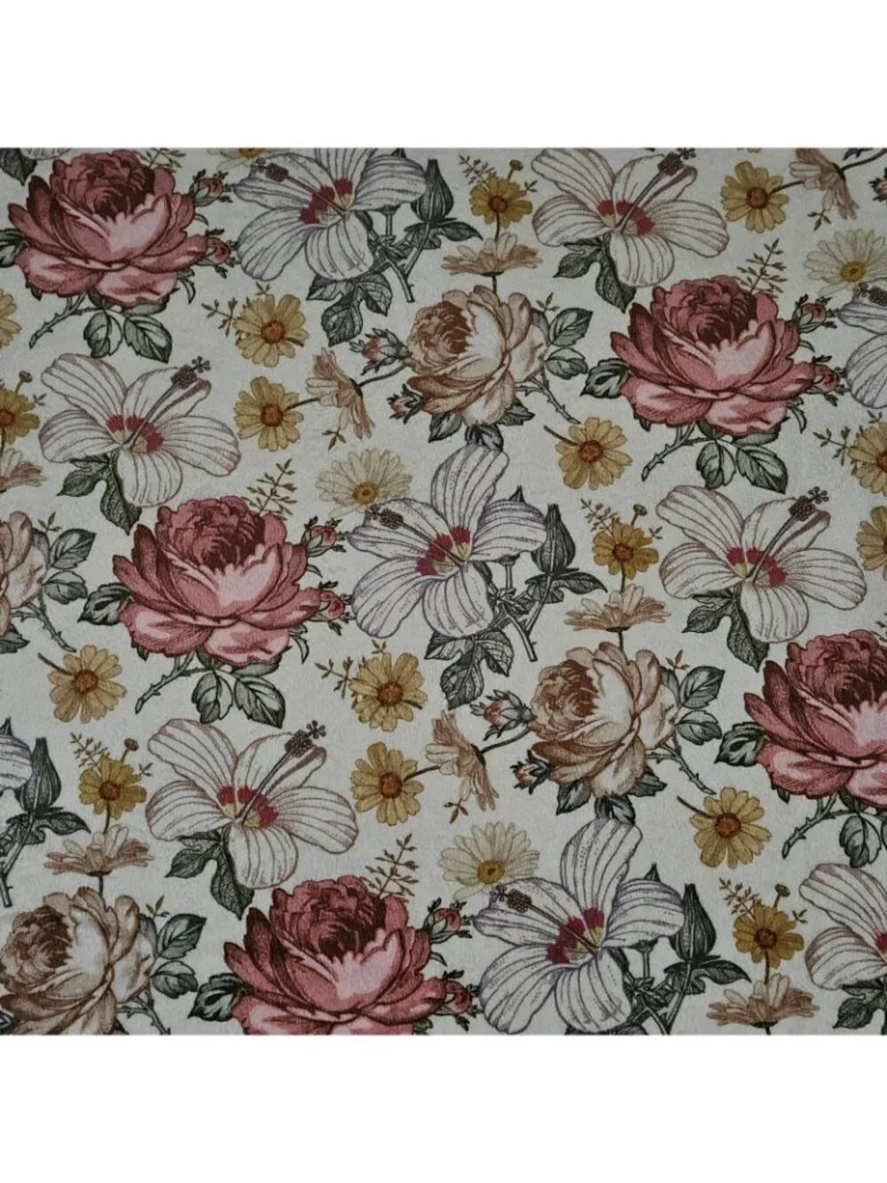 Pink Yellow Green Purple Floral Baby Blanket Fleece White Minky Dot 30x39